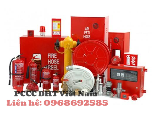 Thiết bị chữa ch&aacute;y tại cụm c&ocirc;ng nghiệp H&ugrave;ng Thắng.