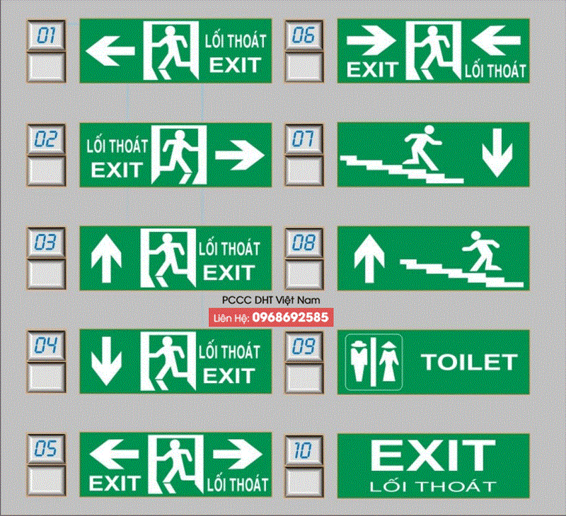 Địa chỉ bán đèn exit thoát nạn tại Hà Nam uy tín nhất