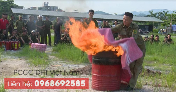 Tập huấn PCCC với chăn chiên chữa cháy
