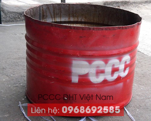 Thùng phuy đựng cát chữa cháy tại Nam Định