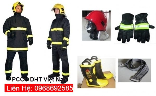 Quần áo chữa cháy của PCCC DHT Việt Nam tại cụm công nghiệp Thanh Oai