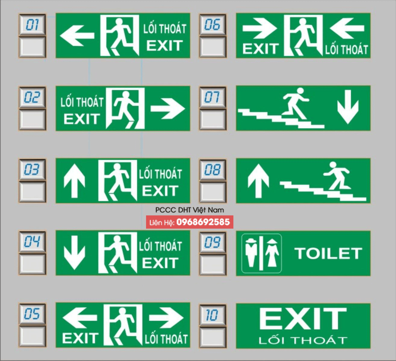 Đèn exit thoát hiểm dạ quang rẻ nhất tại Long Biên, Hà Nội Đèn exit thoát hiểm dạ quang rẻ nhất tại Long Biên, Hà Nội